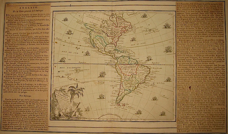 Brion de la Tour Louis - Desnos Louis Charles L'Amérique... 1766 Paris 